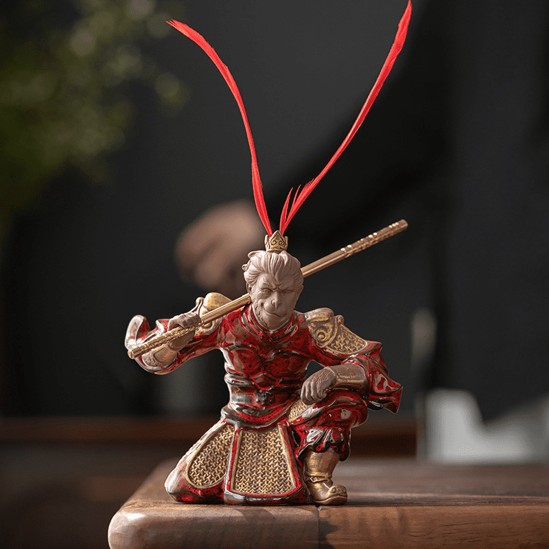 MONKEY KING - Sūn Wùkōng Handmade Home Decoration | Ceramic Fight Against Buddha myKyokutō