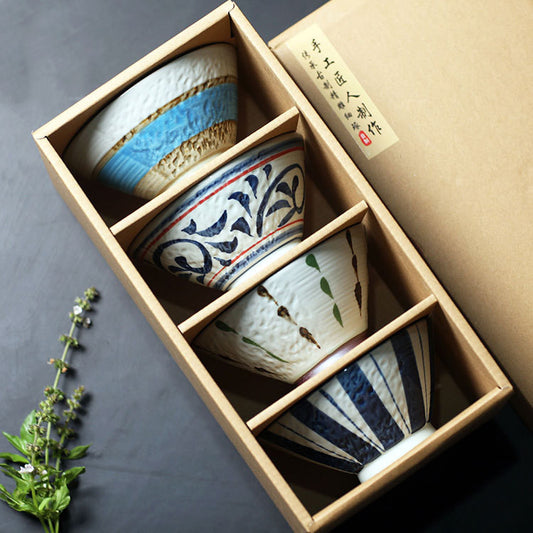 RICE BOWL SET - Handmade Underglaze Bowls | Japanese Style