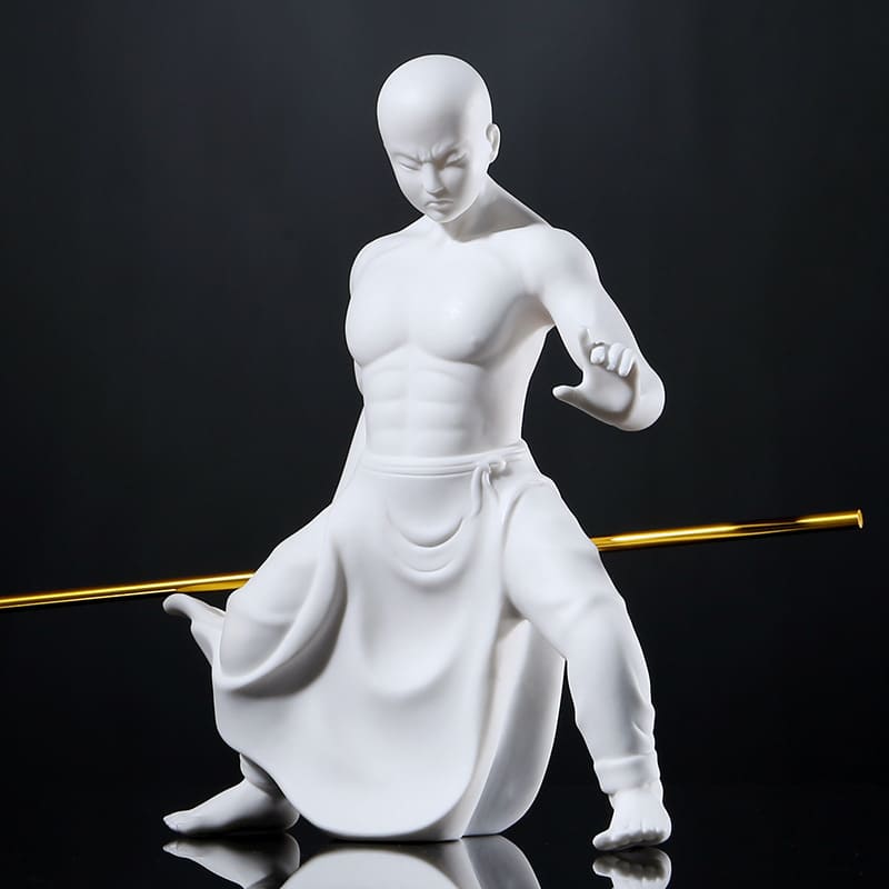 MATERIAL ARTS MONK - Pure Handmade Figure | White Porcelain Unarmed fist myKyokutō