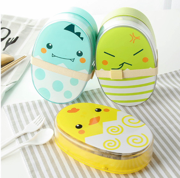 BENTO BOX - Cartoon Children Lunch Box | Double Layer 700 ml myKyokutō