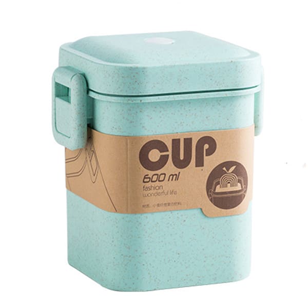 BENTO BOX - Lunch Soup Cup | Wheat Straw 600 ml Green myKyokutō