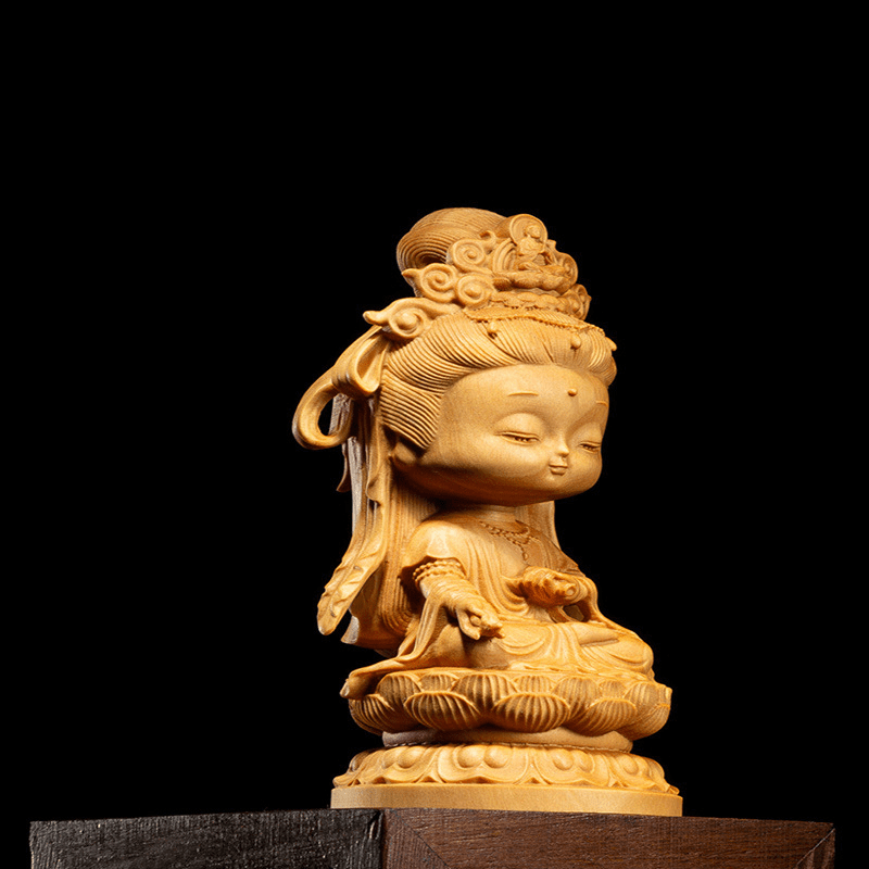 GUANYIN - Goddess Of Kind Love And Compassion | Boxwood Carving GUANYIN myKyokutō