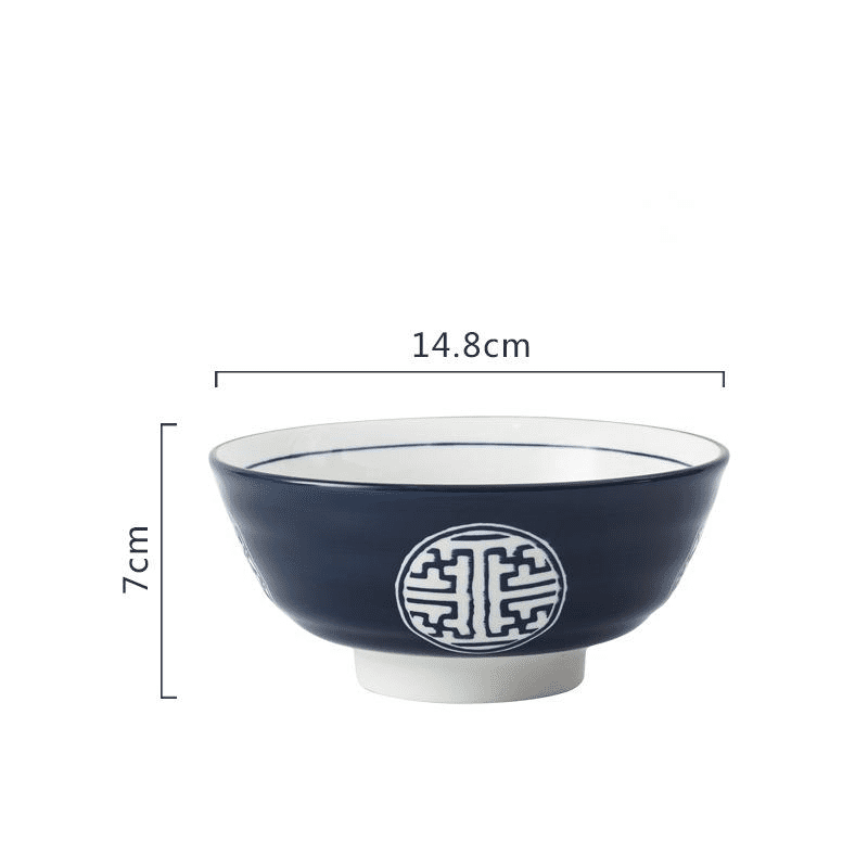 RAMEN SOUP BOWL - Porcelain Japanese Style Ramen Bowl RAMEN SOUP BOWL myKyokutō 6inch