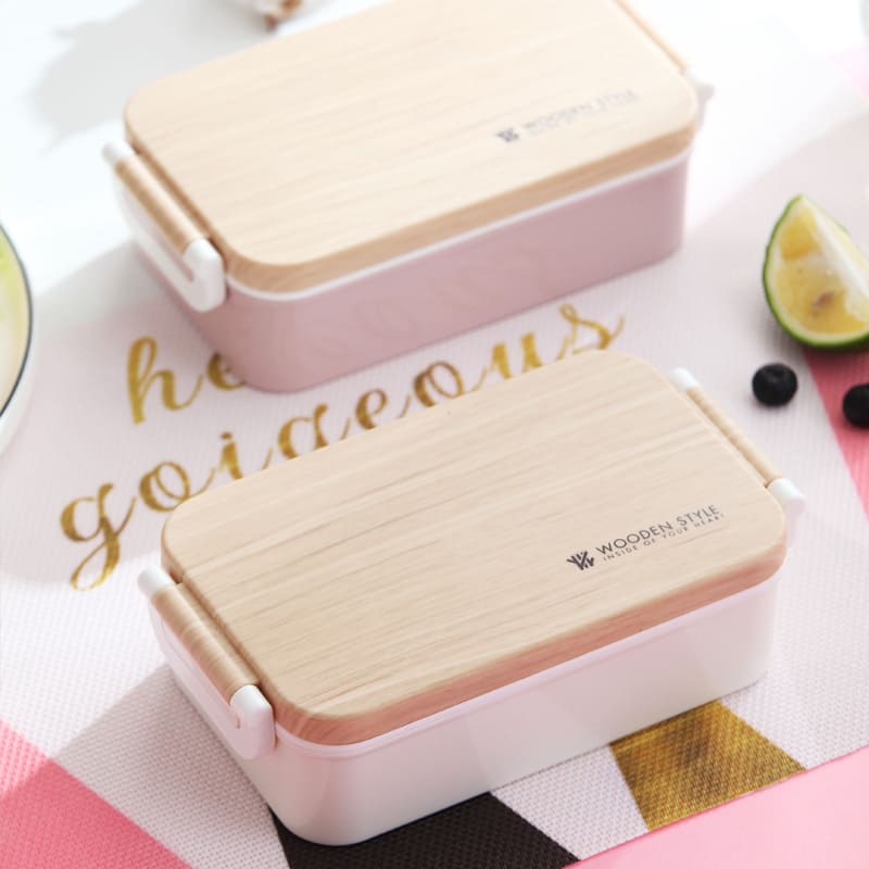 BENTO BOX - Compact Wooden Style Student Lunch Box | 450 ml BENTO BOX myKyokutō