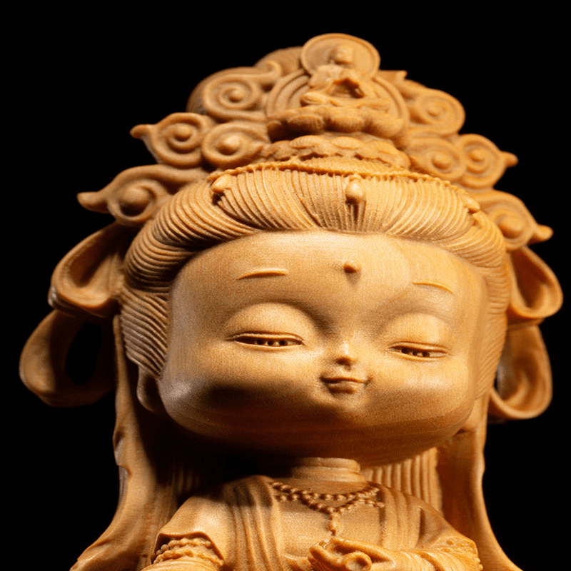 GUANYIN - Goddess Of Kind Love And Compassion | Boxwood Carving GUANYIN myKyokutō