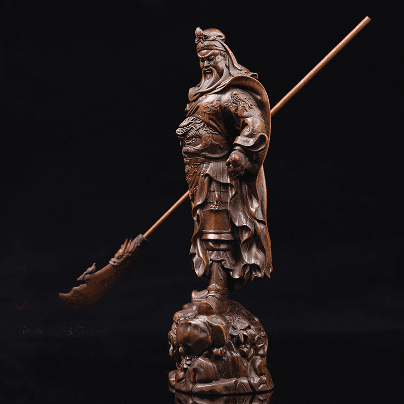 GUAN YU - God Of Wealth | Boxwood Carving Antique Ornaments GUAN YU myKyokutō