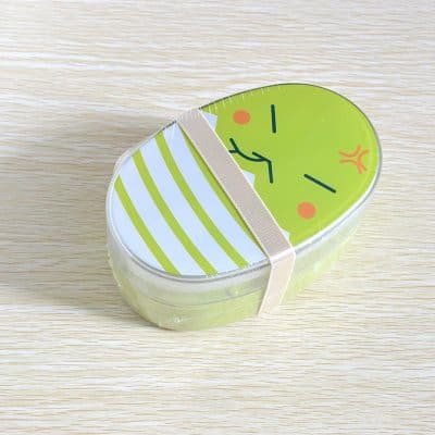 BENTO BOX - Cartoon Children Lunch Box | Double Layer 700 ml Green myKyokutō