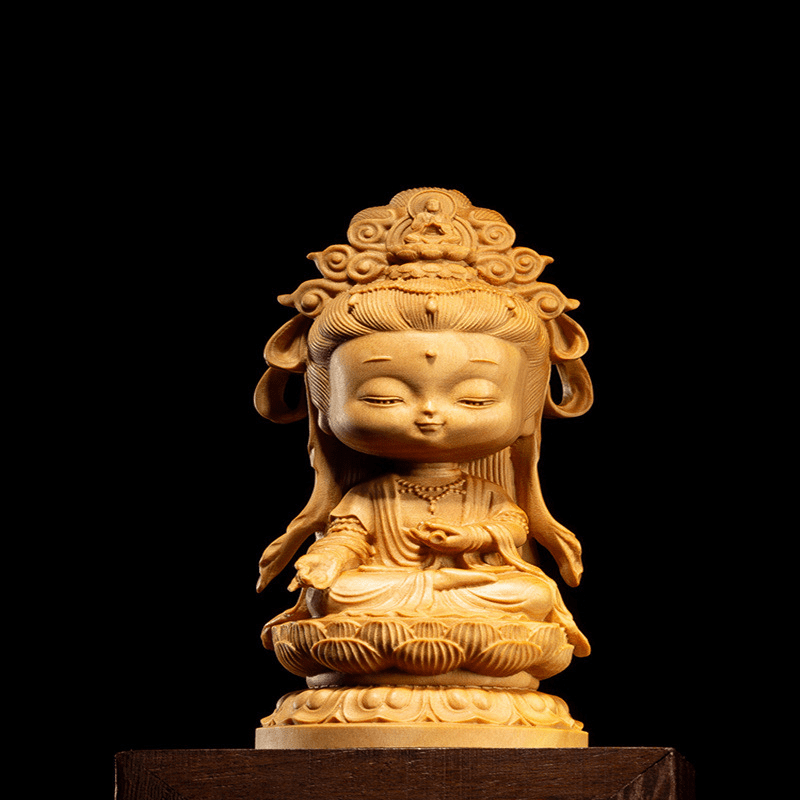 GUANYIN - Goddess Of Kind Love And Compassion | Boxwood Carving GUANYIN myKyokutō