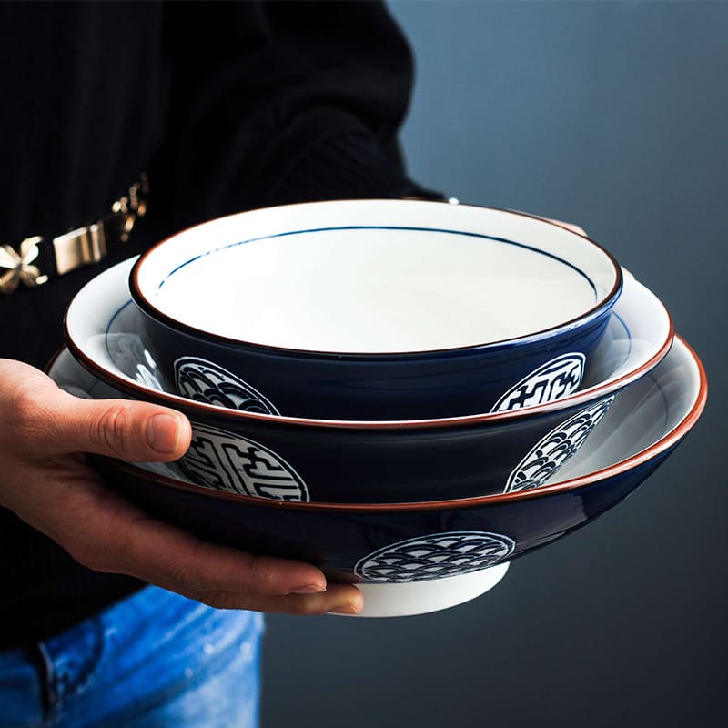 RAMEN SOUP BOWL - Porcelain Japanese Style Ramen Bowl myKyokutō