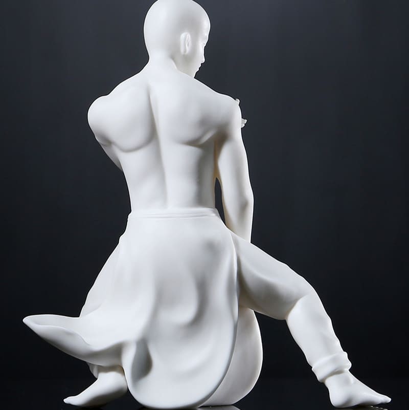 MATERIAL ARTS MONK - Pure Handmade Figure | White Porcelain myKyokutō