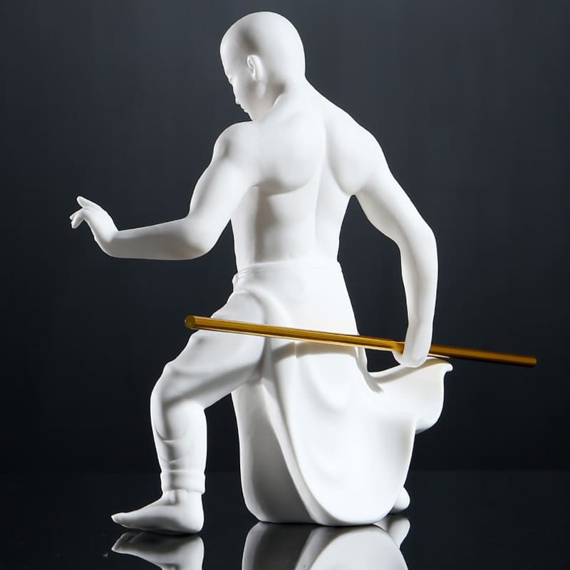 MATERIAL ARTS MONK - Pure Handmade Figure | White Porcelain myKyokutō