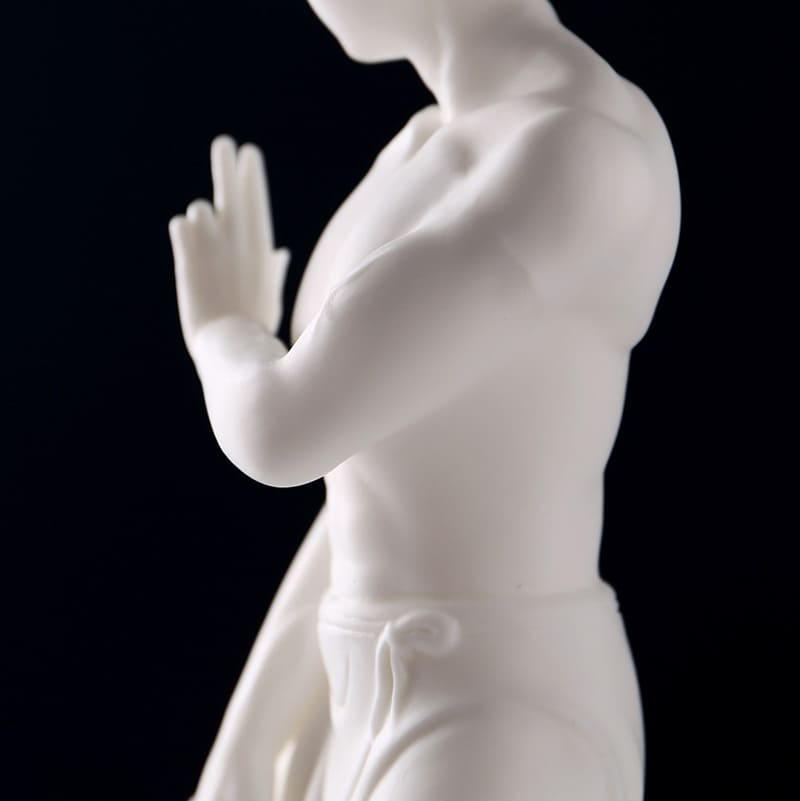 MATERIAL ARTS MONK - Pure Handmade Figure | White Porcelain myKyokutō