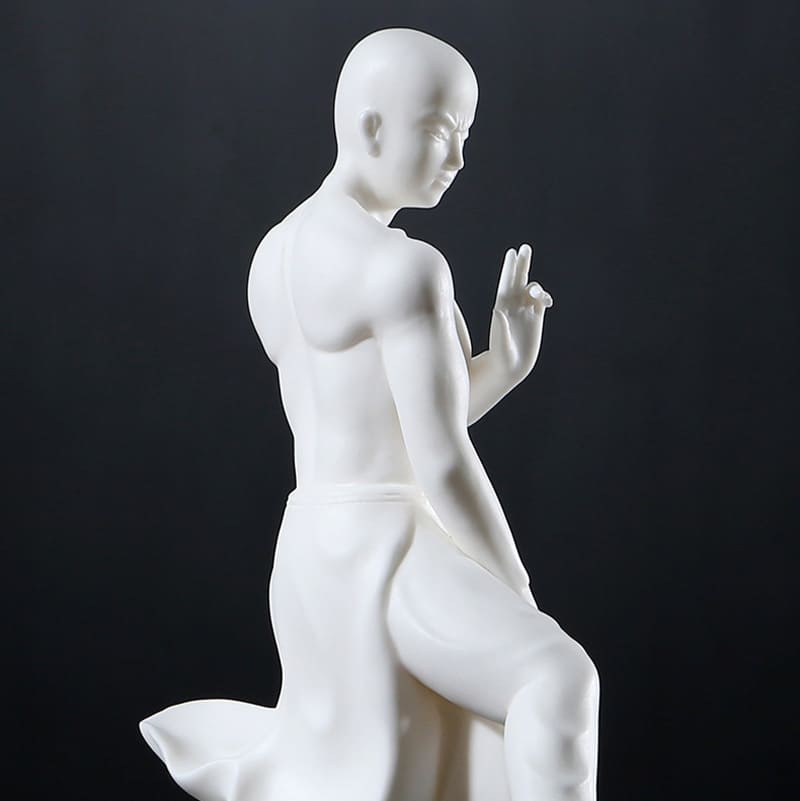 MATERIAL ARTS MONK - Pure Handmade Figure | White Porcelain myKyokutō