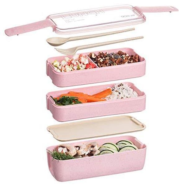 BENTO SET - 3PCS Lunch Boxes 900 ml | Wheat Straw myKyokutō