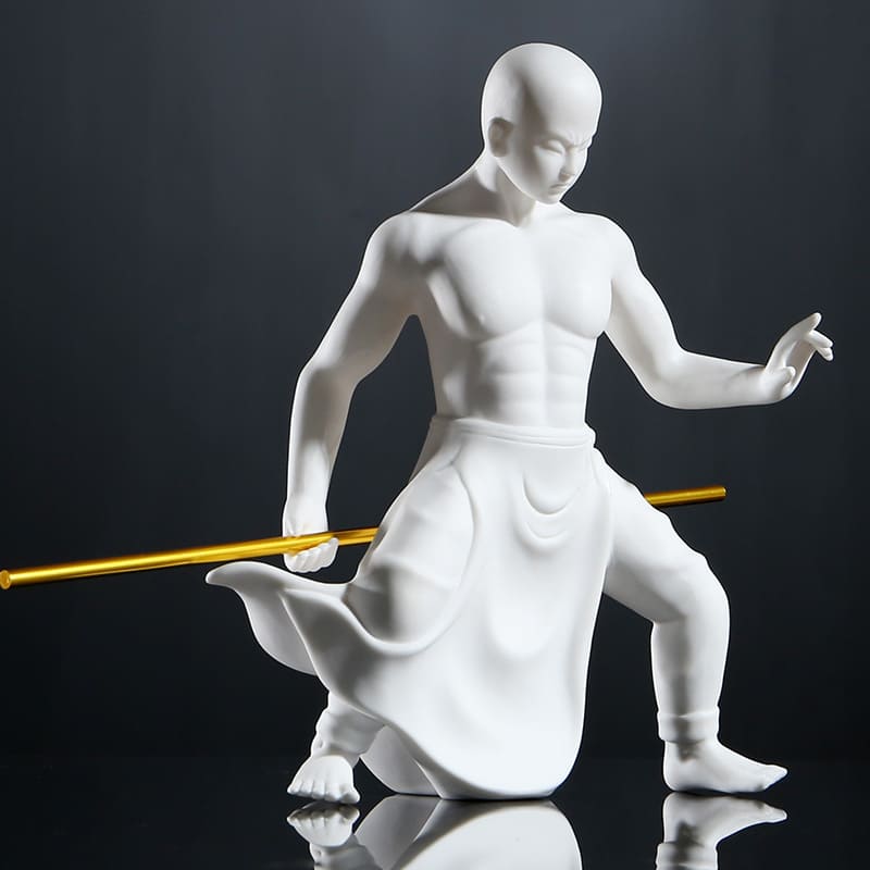 MATERIAL ARTS MONK - Pure Handmade Figure | White Porcelain myKyokutō