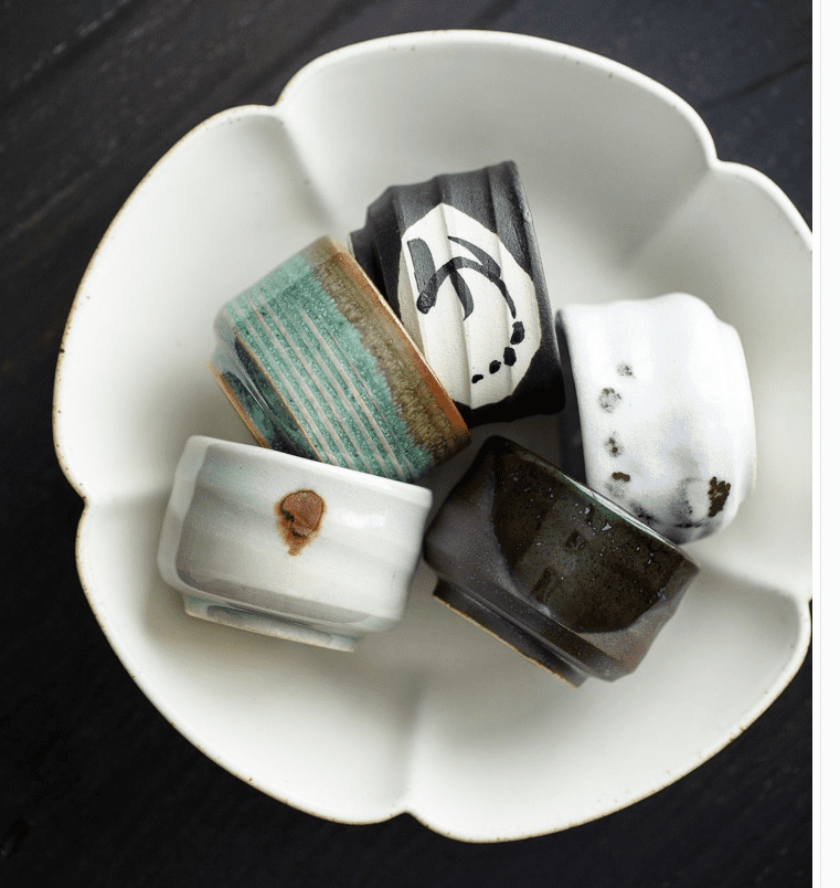 SAKE CUP GIFT SET - Japanese Sake Cups | Handmade Ceramic myKyokutō