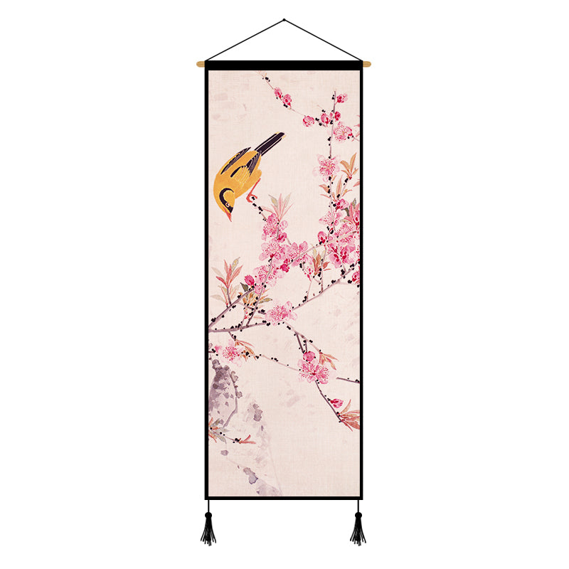 UKIYO-E - Decorative Plum Blossom Hanging Design | HD Inkjet Oriole Peach Blossom 45x120cm myKyokutō