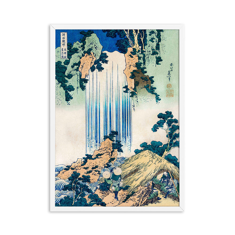 CANVAS - Japanese Vintage Landscape Art | HD Inkjet No Frame CANVAS myKyokutō Waterfall 30x40cm