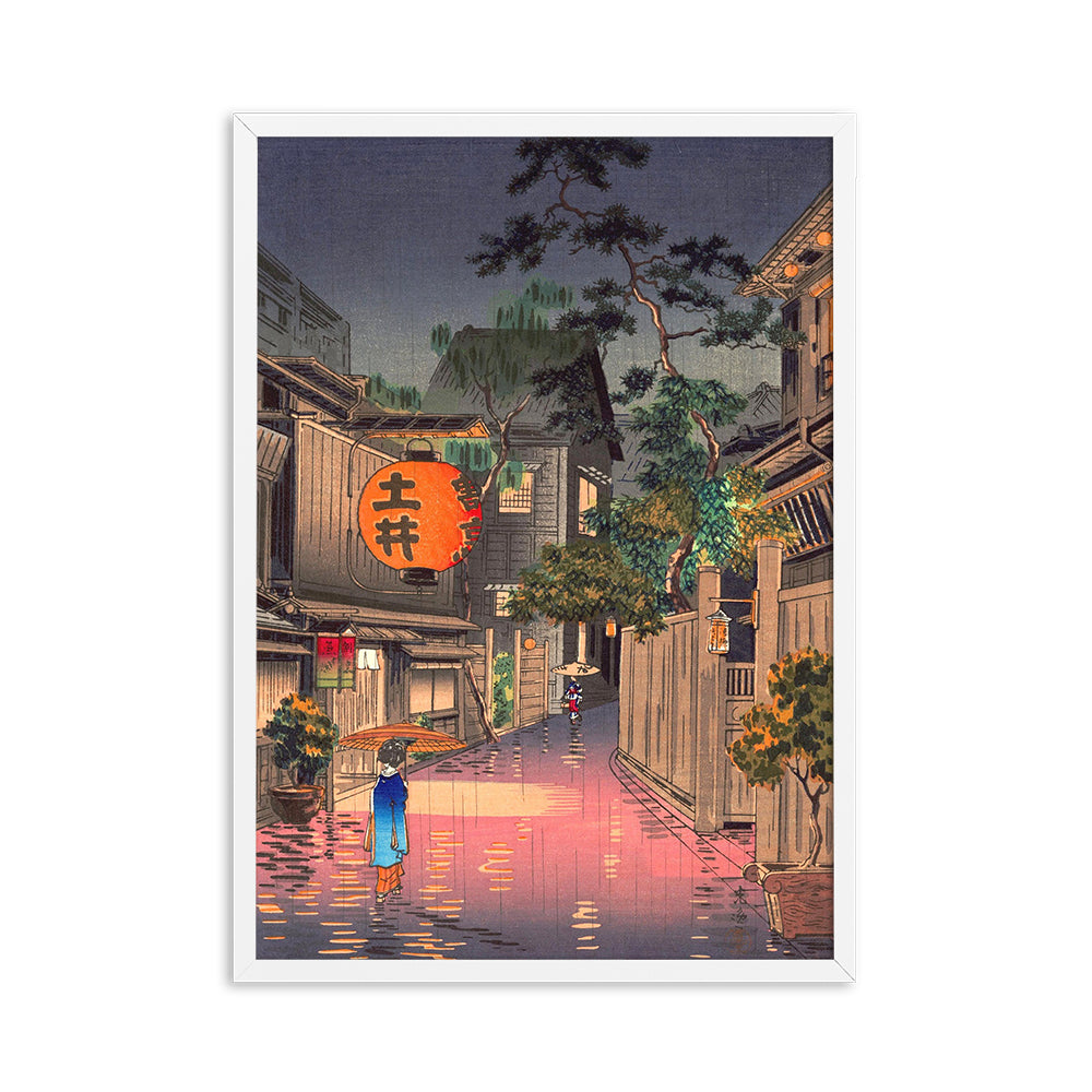 CANVAS - Japanese Vintage Landscape Art | HD Inkjet No Frame CANVAS myKyokutō Village 30x40cm