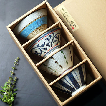 RICE BOWL SET - Handmade Underglaze Bowls | Japanese Style myKyokutō