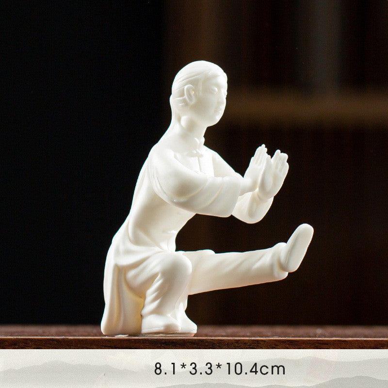 TAIJI YASHI - Tai Chi Dehua Zen Decoration | White Porcelain Style 3 myKyokutō