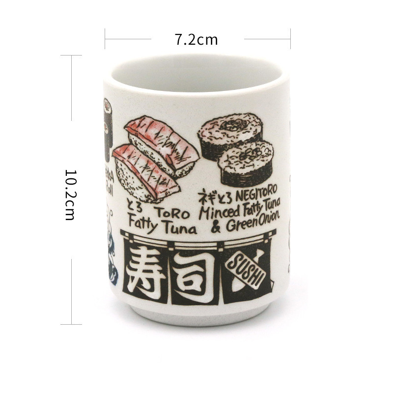 MUG - Original Japanese Ceramic In Japanese Designs | 300 ml Sushi Tuna myKyokutō