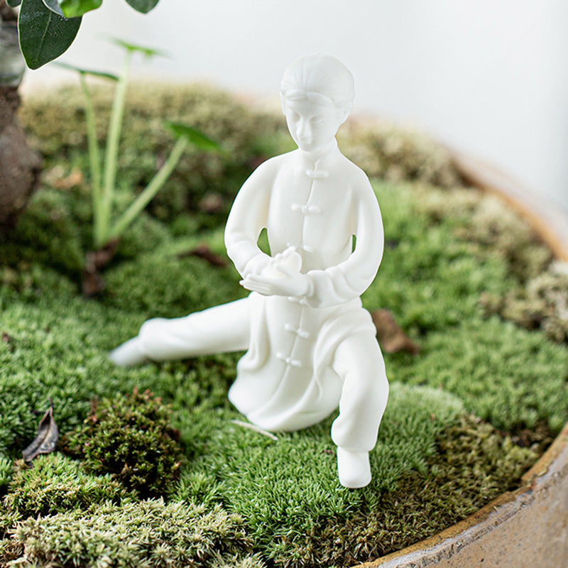 TAIJI YASHI - Tai Chi Dehua Zen Decoration | White Porcelain myKyokutō