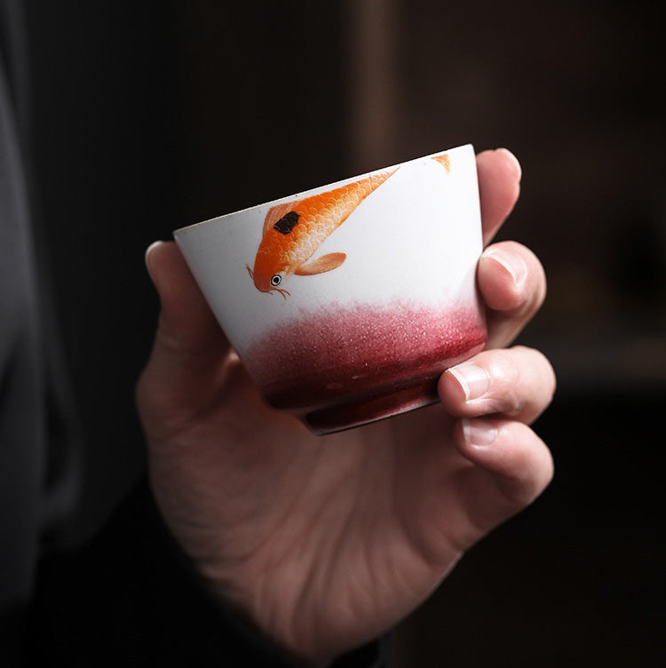 TEA CUP SET - Hao Shi Fa Sheng Gift Box | Handmade Ceramic myKyokutō