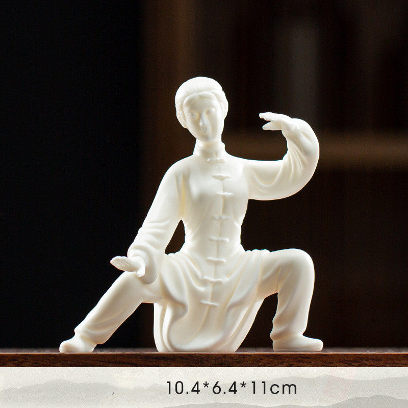 TAIJI YASHI - Tai Chi Dehua Zen Decoration | White Porcelain Style 1 myKyokutō