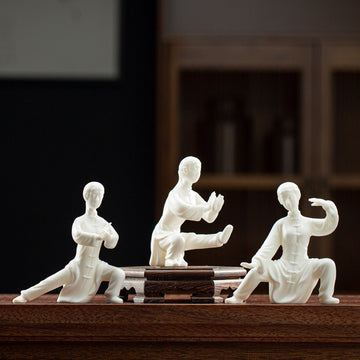 TAIJI YASHI - Tai Chi Dehua Zen Decoration | White Porcelain myKyokutō