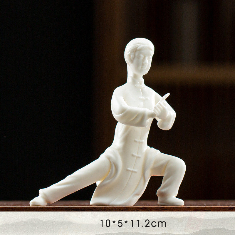 TAIJI YASHI - Tai Chi Dehua Zen Decoration | White Porcelain Style 2 myKyokutō