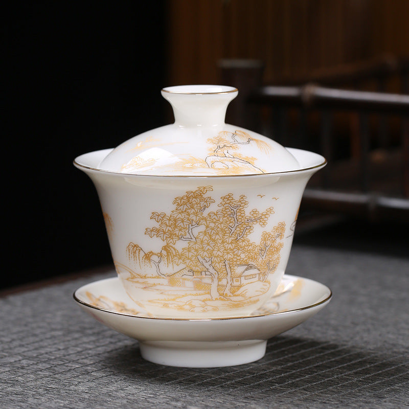 TEA CUP - Colorful Gold Sancai Tea Cup | Ceramic 150 ml TEA CUP myKyokutō Dreamland